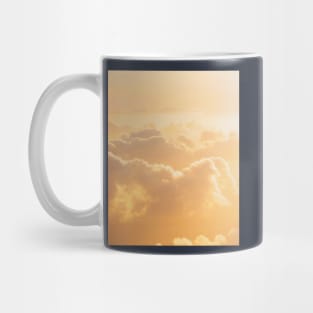 A Beautiful Morning Click Of The Golden Clouds From The Airplane Mug